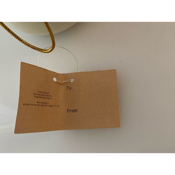 Crazy Mountain Ceramic Large Ornament Snowman Holding Lantern‎ Vintage 2000 NWT - Picture 5 of 16